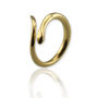 9ct Gold Snake Ring With Optional Diamonds, thumbnail 3 of 12