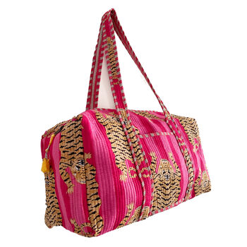 Pink Tiger Print Weekend Duffle Bag, 2 of 6