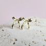 Sculpted Ribbon Bow Stud Earrings, thumbnail 1 of 3