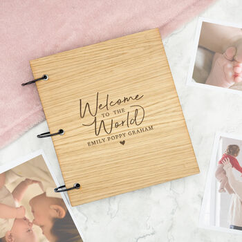 Personalised ‘Welcome To The World’ Baby Scrapbook, 3 of 12