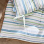 Set Of Two Tenby Stripe Garden Seat Pads, thumbnail 3 of 3