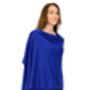 Royal Blue 100% Cashmere Travel Wrap Shawl Gift Boxed, thumbnail 5 of 9