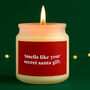 Smells Like Your Secret Santa Gift Candle • Funny Christmas Candle • Holiday Scented Candle • Secret Santa Gift • Festive Home Décor • Boxed, thumbnail 1 of 2