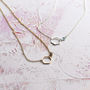 Delicate Outline Hexagon Necklace, thumbnail 2 of 11