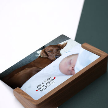 Personalised Landscape Wood And Metal Photo Frame, 4 of 7