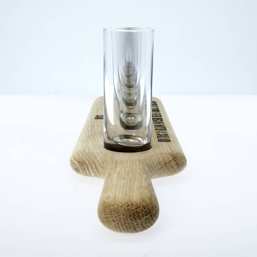 Set Of Six Shot Glasses And Personalised Paddle Board By The Letteroom