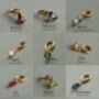 Gold Vermeil Birthstone Charm Necklace, thumbnail 4 of 9