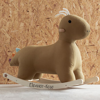 Personalised Rocking Horse Dino Toy, 3 of 7