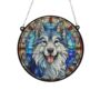 Alaskan Malamute Stained Glass Effect Suncatcher, thumbnail 6 of 6