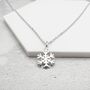 Ms Snowflake Necklace Sterling Silver, thumbnail 1 of 6