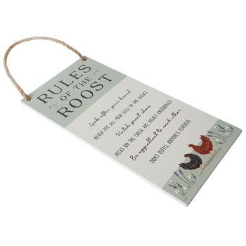 Bramble Farm 'Rules Of The Roost' Kitchen Sign Homeware, 2 of 3