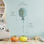 Personalised Fabric Nursery Balloon Wall Decor Cushion, thumbnail 4 of 10