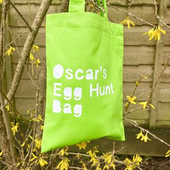 Personalised Cotton Easter Egg Hunt Bag, 3 of 3