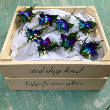 Personalised Wedding Gift Crate With Calligraphy, 3 of 6