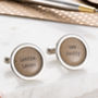 Personalised Love Letter Cufflinks, thumbnail 1 of 7
