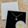 Handmade Sterling Silver North Star Birthstone Christmas Necklace: November Birthstone, thumbnail 3 of 12