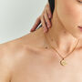 Graceful Gold Zodiac Pendant – Personalised Celestial Charm, thumbnail 8 of 9