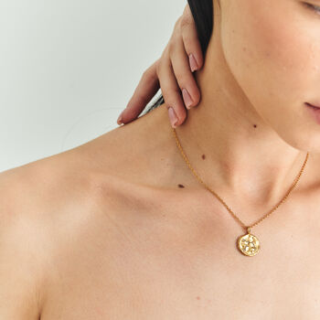 Graceful Gold Zodiac Pendant – Personalised Celestial Charm, 8 of 9
