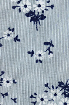 Wedding Handmade Cotton Floral Print Tie In Light Blue, 2 of 8
