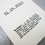 Personalised Birthday Date Card, thumbnail 4 of 4