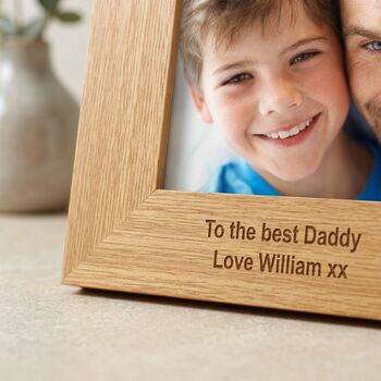 Fathers Day Gifts Dad Personalised Photo Frame 6x4, 2 of 6