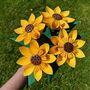 Origami Paper Sunflower With Leaves, thumbnail 7 of 10