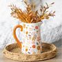 17cm Autumn Leaves And Pumpkins Ceramic Flower Jug, thumbnail 1 of 3