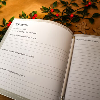 Christmas Memories Personalised Journal And Memory Book, 3 of 8