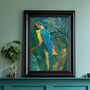 Macaw Gold Green Tropical Jungle Rainforest Print, thumbnail 1 of 5