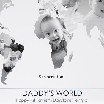 Personalised Dad's World Photo Gift Map, 7 of 12
