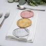 Circle Mirror Acrylic Wedding Place Setting Favours, thumbnail 1 of 5