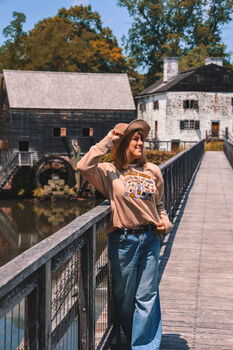 Autumn Smiles Embroidered Sweatshirt, 5 of 5