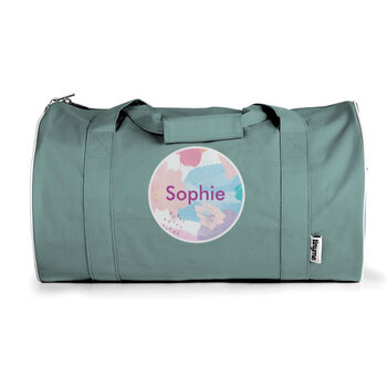 Personalised Painterly Design Kids Duffle Bag, 4 of 8
