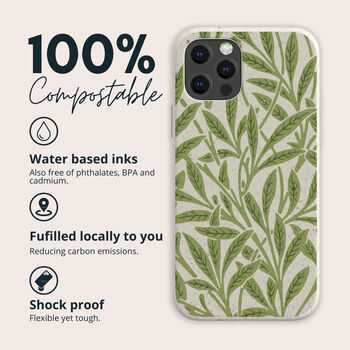 Morris Willow Biodegradable Phone Case, 2 of 8