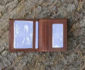 Personalised Notecase Leather Wallet Rfid Safe, 2 of 12