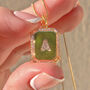 Gold Initial Name Dainty Tag Necklace / Gold Filled, thumbnail 2 of 5