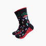 Fun Guy Mushroom Combed Cotton Novelty Socks In Black, thumbnail 1 of 4