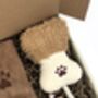 Natural Dog Pamper Gift Box | Organic Balm, Blanket, Toys, Bamboo Grooming Set Eco Friendly Puppy Spa Care Package, thumbnail 3 of 7