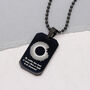 Customised Soundwave Dog Tag Necklace, thumbnail 2 of 9