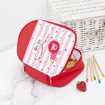 Personalised Circus Themed Red Lunch Bag, 9 of 10