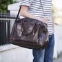 Luxury Leather Travel Bag, thumbnail 2 of 11