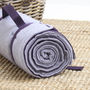 Lilac And Purple Fleece Picnic Blanket, thumbnail 3 of 5