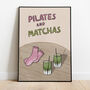 Pilates And Matchas Print, thumbnail 1 of 9