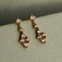 Dainty Antique Chandelier Drop Earrings, thumbnail 4 of 5