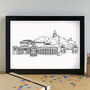 Weston Super Mare Skyline Art Print Unframed, thumbnail 2 of 6