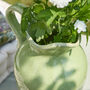 Green And White Dipped Ceramic Jug Vase, thumbnail 4 of 7