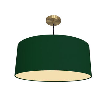 Bottle Green Drum Lampshade, 4 of 9