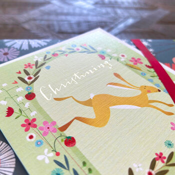 Silver Foiled Christening Card, 5 of 5