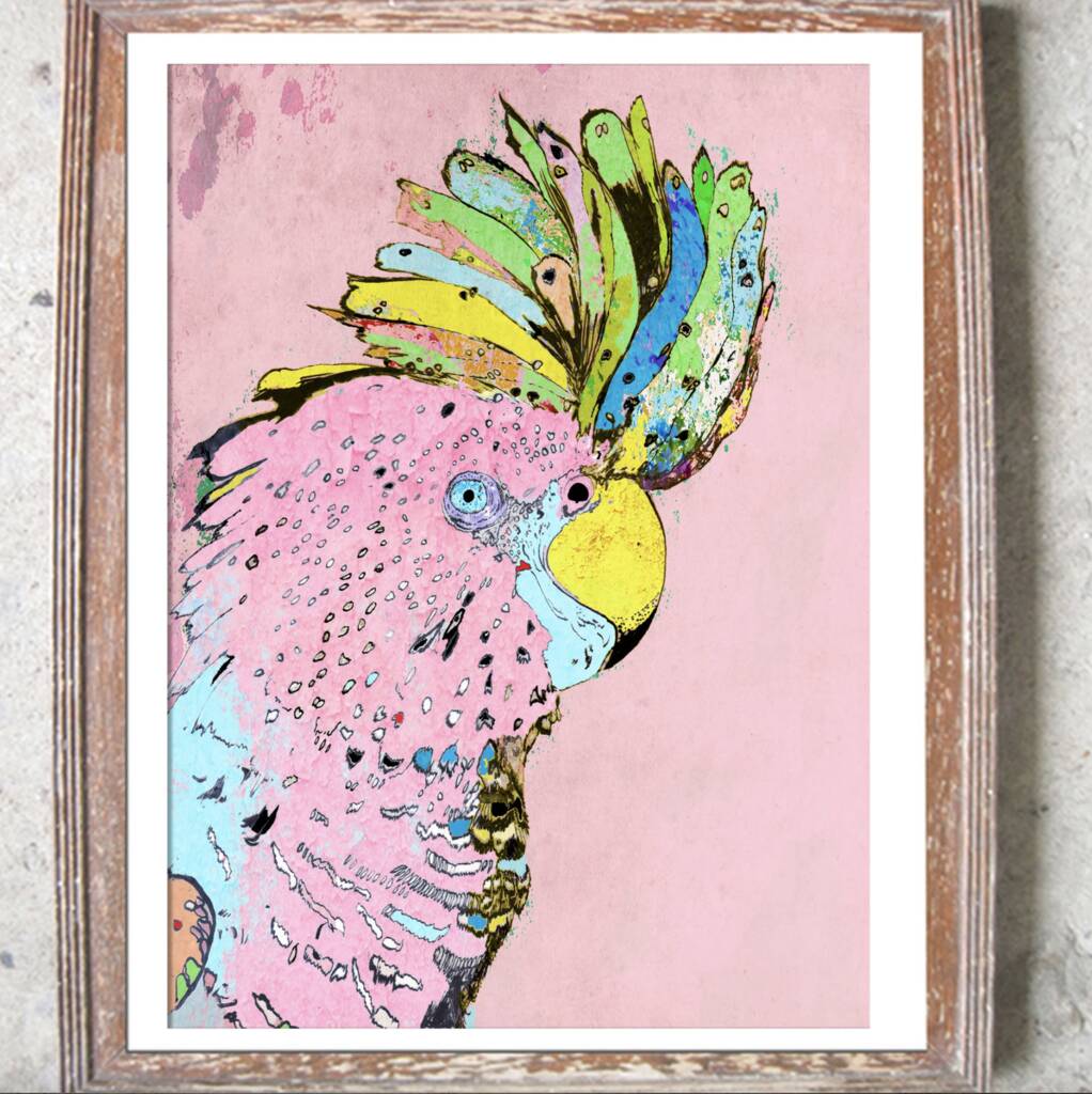 Punky Parrot Signed Print, 1 of 2