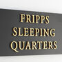 Personalised House Sign With Raised Gold Lettering, thumbnail 6 of 8
